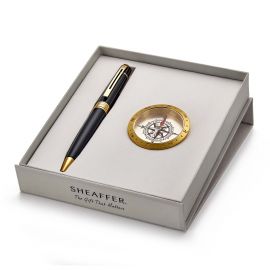 Pen Sheaffer Sagaris 9475 - Black Barrel & Chrome Cap with Gold Tone Trim BP